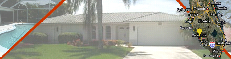 Florida Villa Rental with Pool and Boat - Cape Coral South West Gulf Coast of Florida